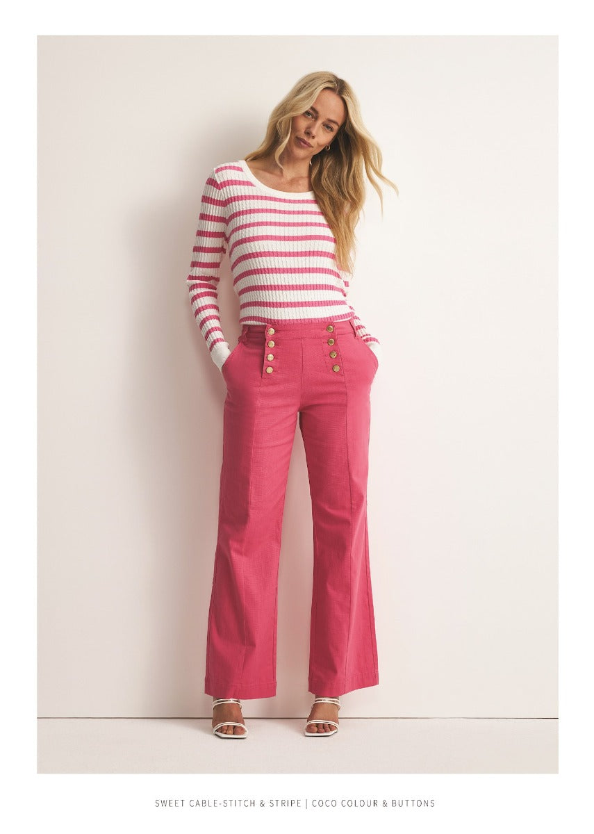 Red Button Colett Colour High Rise Raspberry