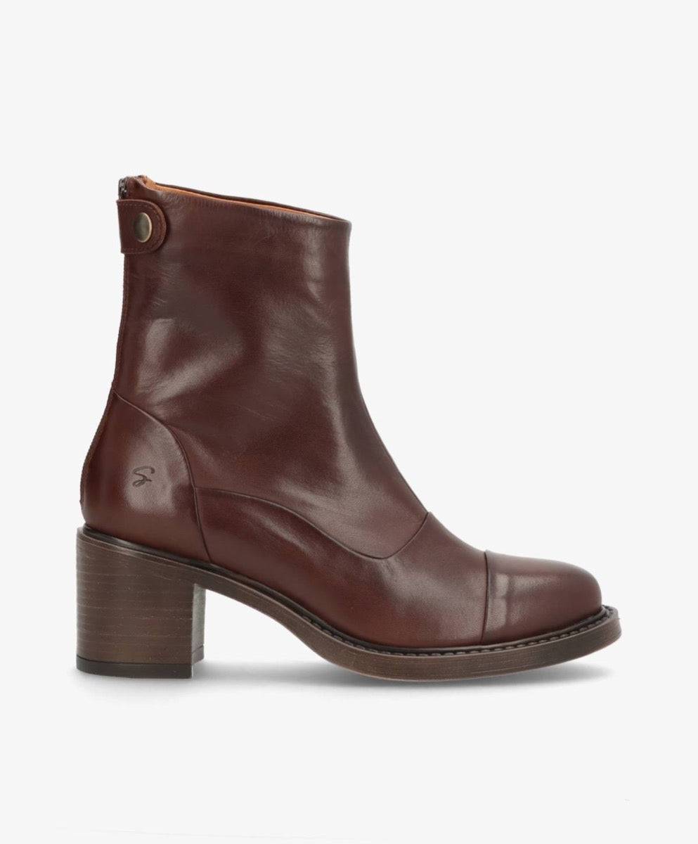 ShoeDesign VICTORIA Læder Støvle Ebony Mørk Brun