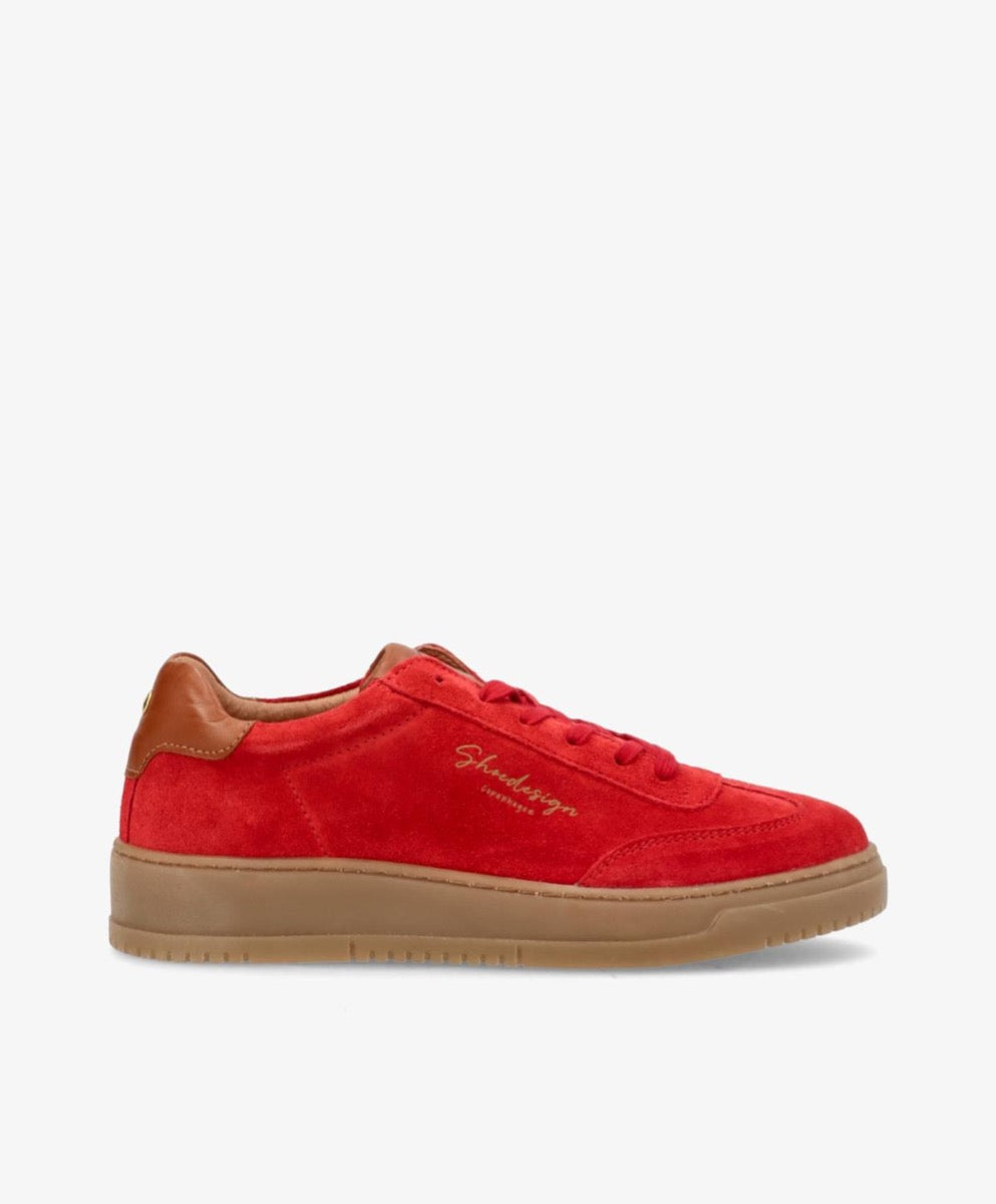 Shoedesign PRIME PULSE Sneak Suede Rød