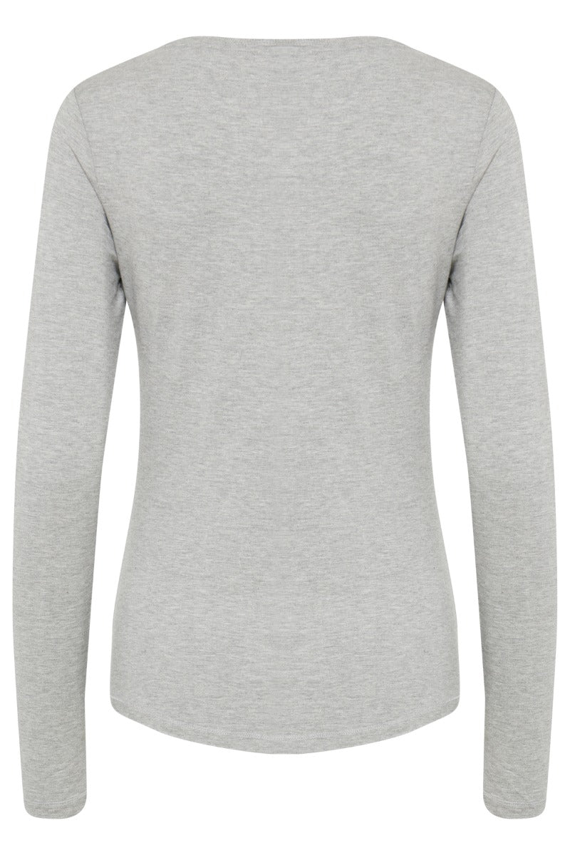 Fransa Kasic T Shirt LS Asphalt Grå