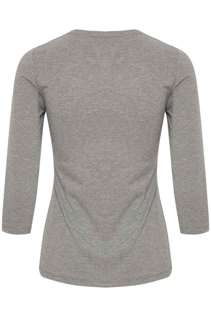 Fransa Kiksen T Shirt LS Asphalt Grå