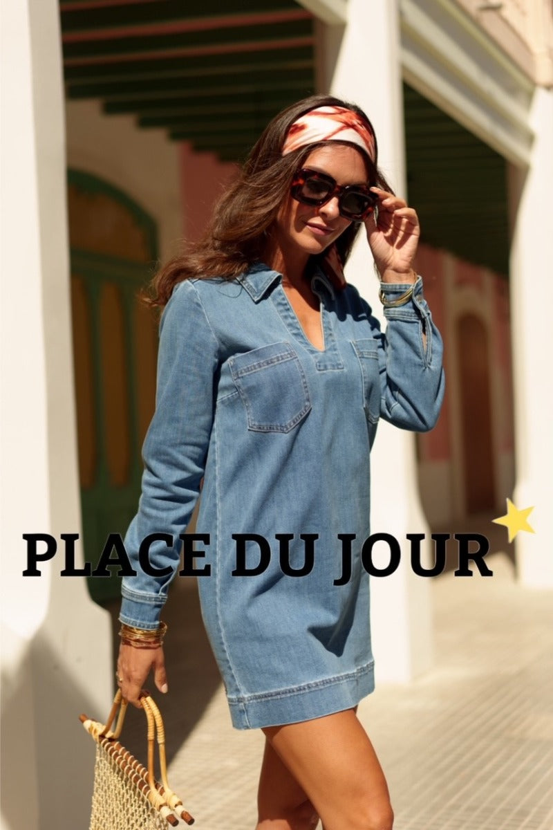 Place Du Jour SUNNY Kjole Denim