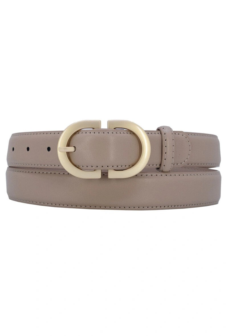 Löwenstein Bælte Glat . 30mm Guld Beige