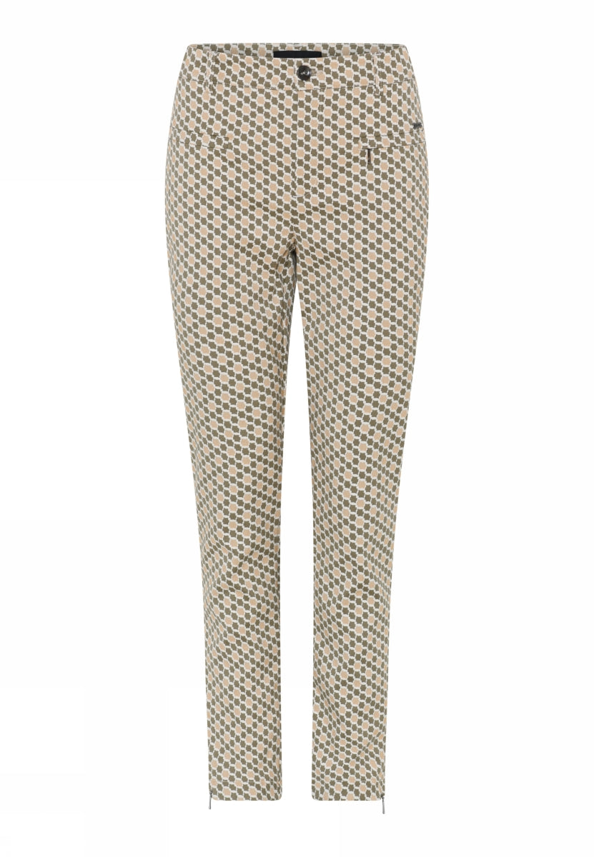 Cero Lina 7/8 Buks w Zip Dot Multi Grøn Beige