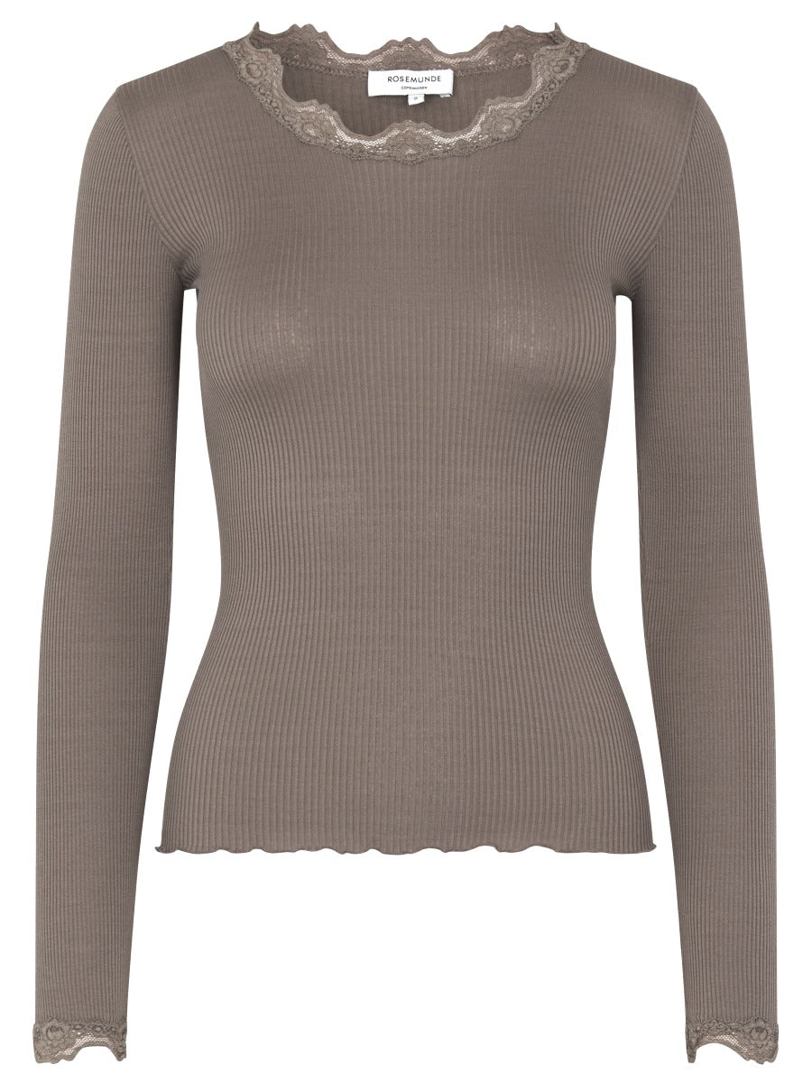 Rosemunde Copenhagen Silke T Shirt LS Falcon Brun