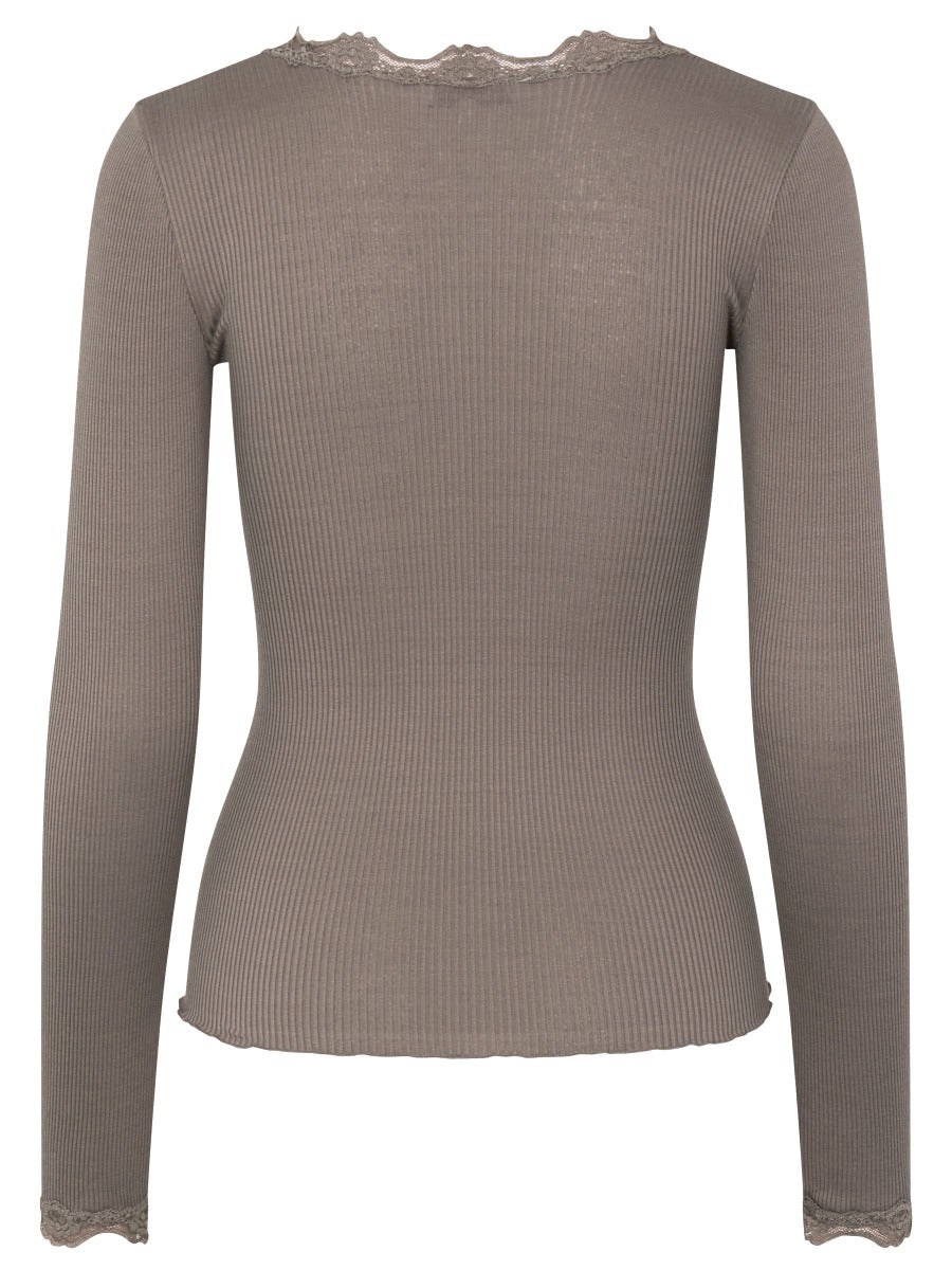 Rosemunde Copenhagen Silke T Shirt LS Falcon Brun