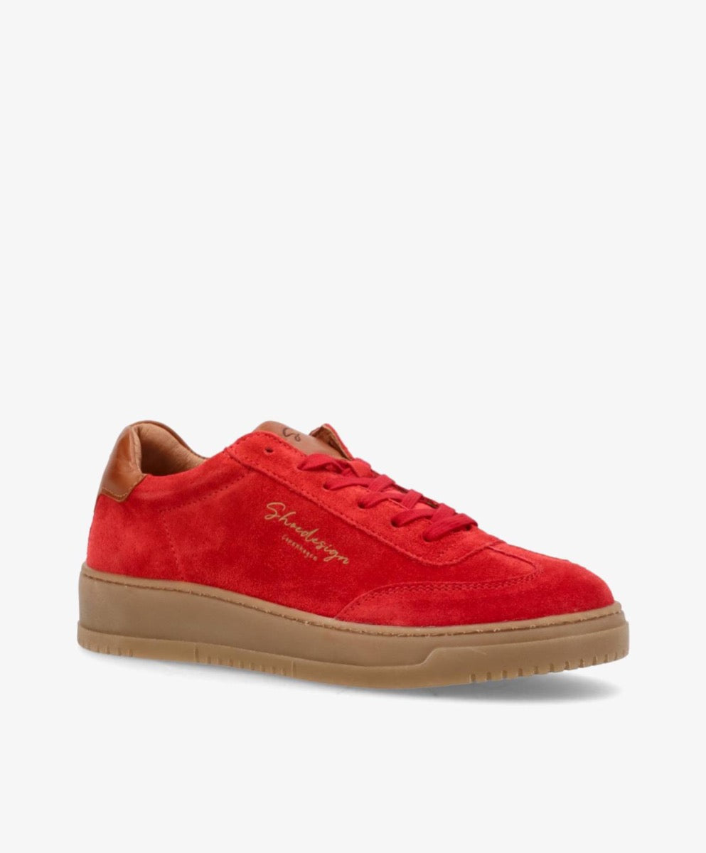 Shoedesign PRIME PULSE Sneak Suede Rød