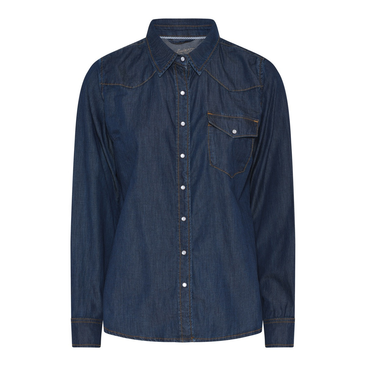 Soulmate Blues Vævet Skjorte Denim Blå