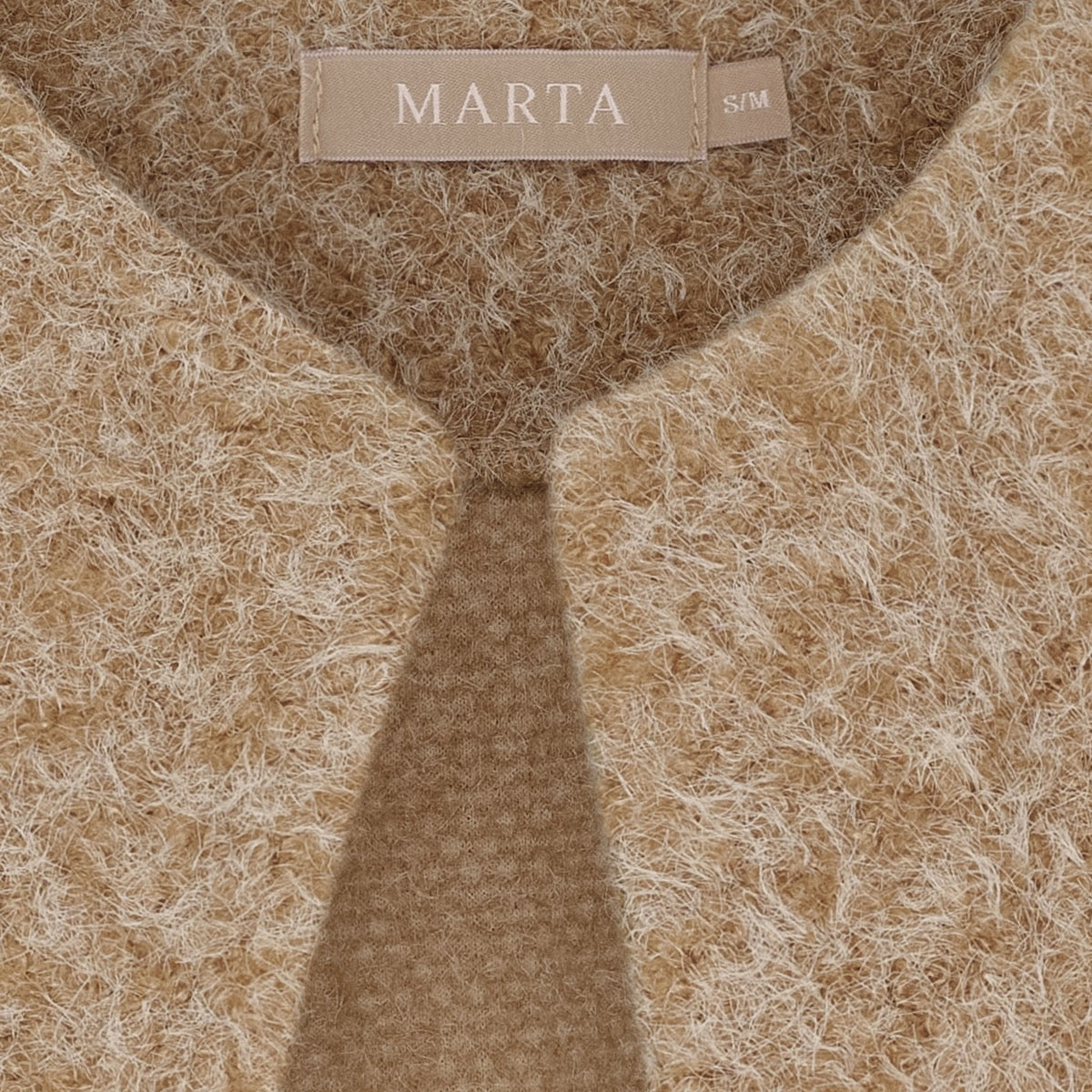 Marta Du Chateau Capella Strik Vest Camello Lys Brun