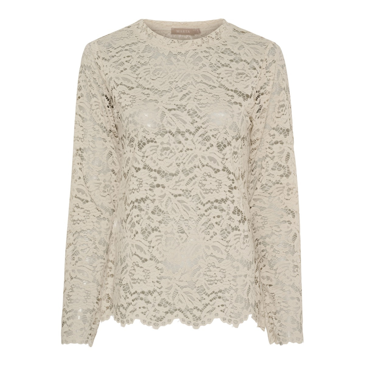 Marta Du Chateau Milley T-shirt Langærmet Beige