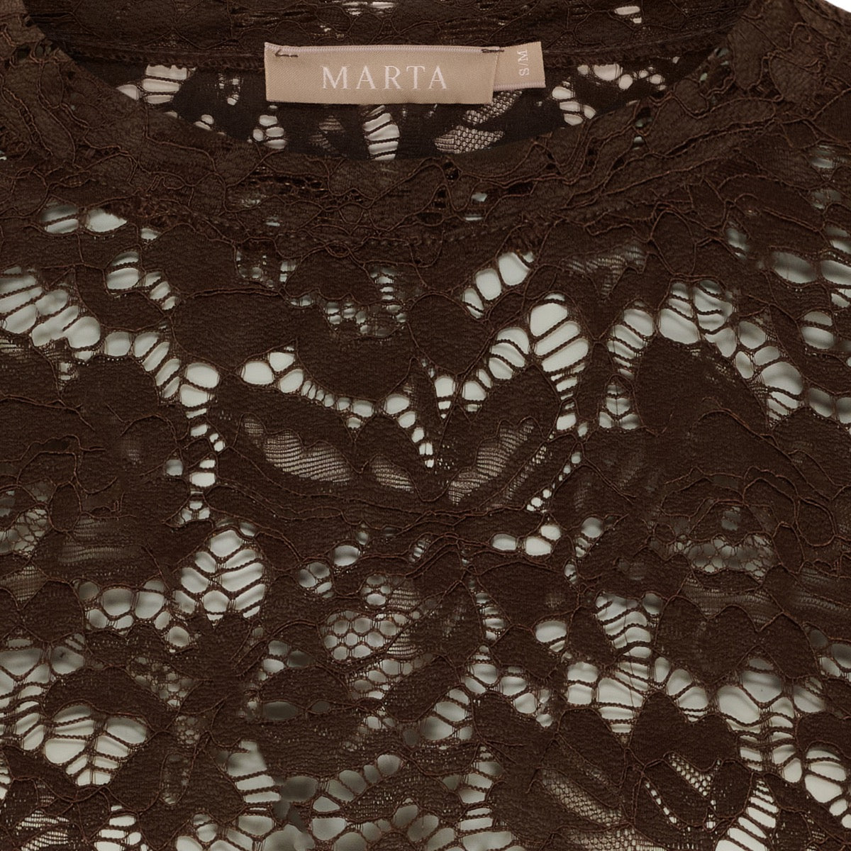Marta Du Chateau Milley T-shirt Langærmet Moro Brun