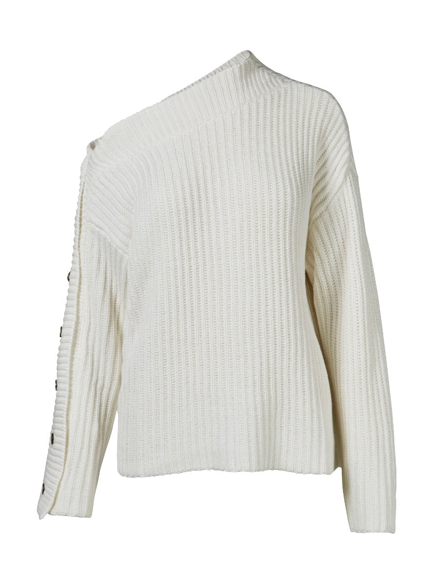 Nu Denmark Ramia Strik Bluse Creme