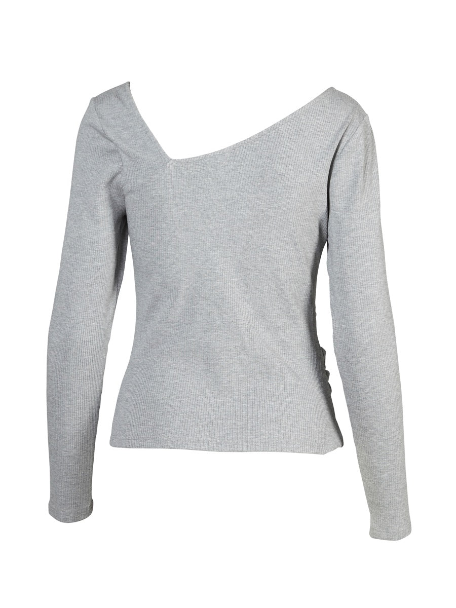 Nü Denmark Sol T-shirt Langærmet Light Grå