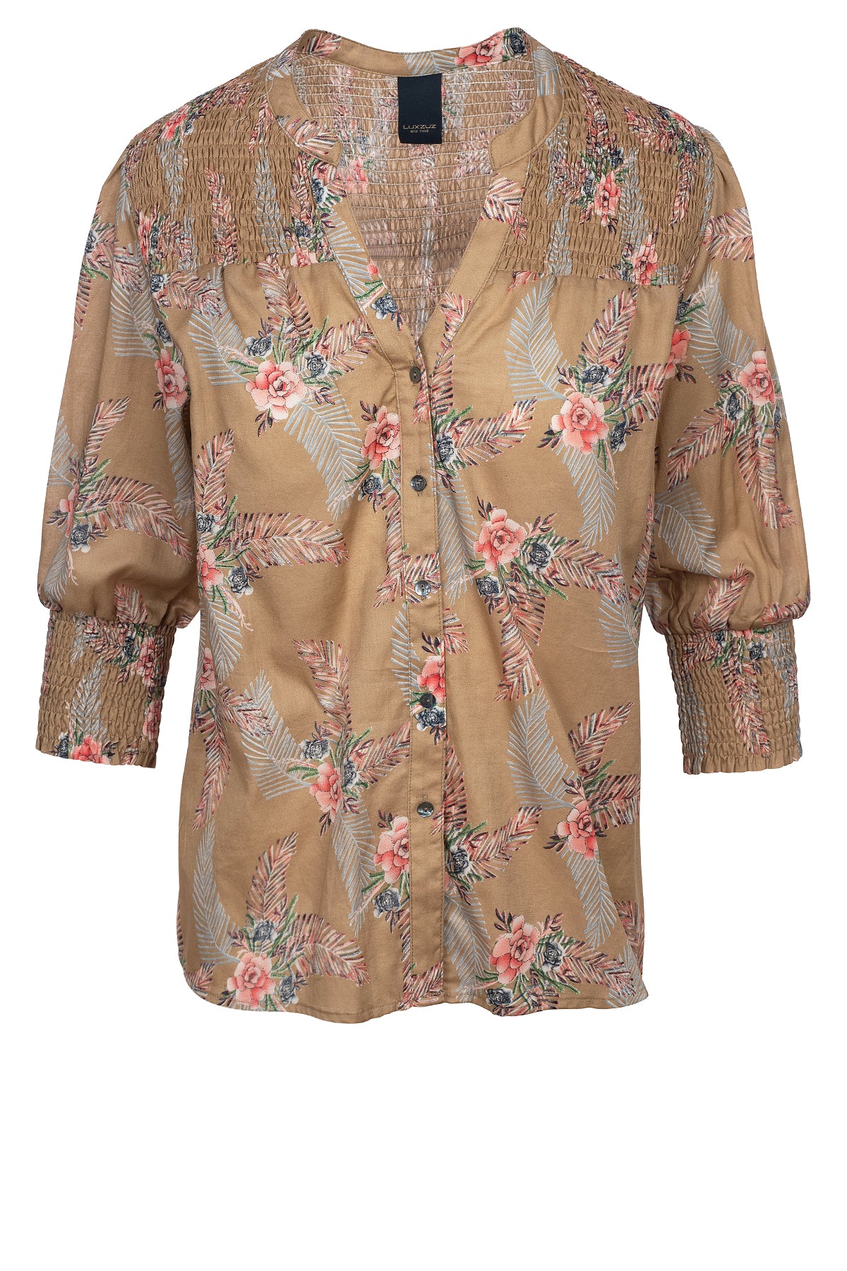 One Two Mei Skjorte Lys Taupe Brun