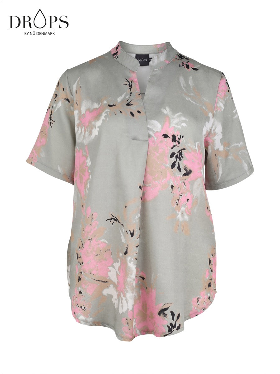 Nü Denmark Uljana Bluse Kortærmet Army Mix