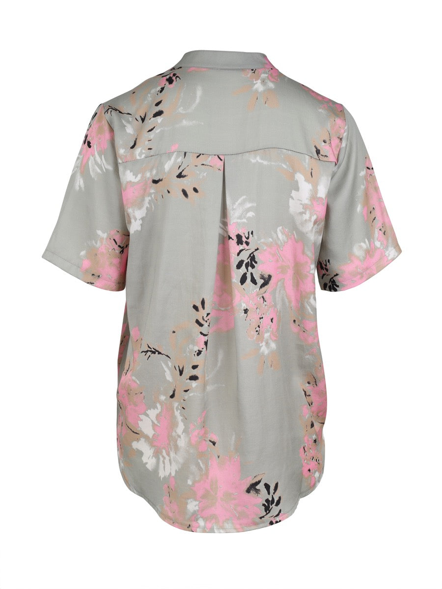 Nü Denmark Uljana Bluse Kortærmet Army Mix