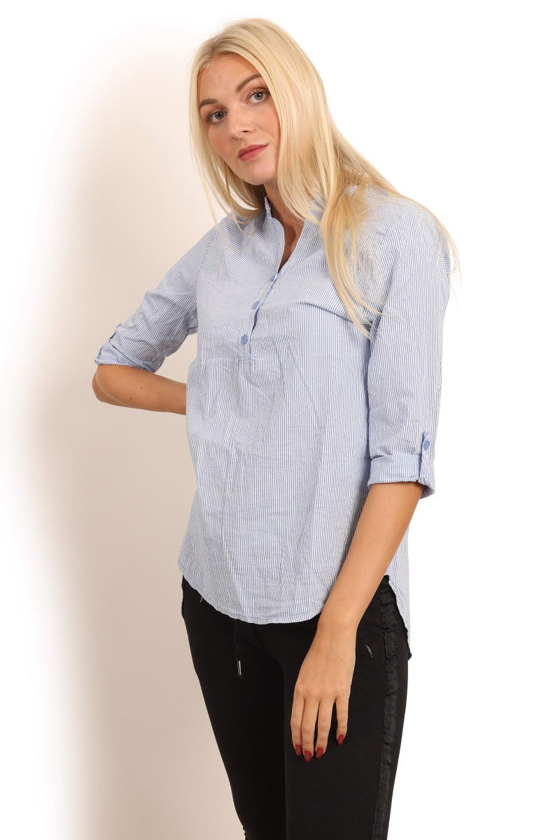 Copenhagen Luxe Skjorte, Light Blue Stripes