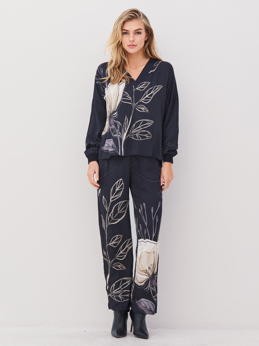 Nü Denmark Andy Bluse Sort Mix