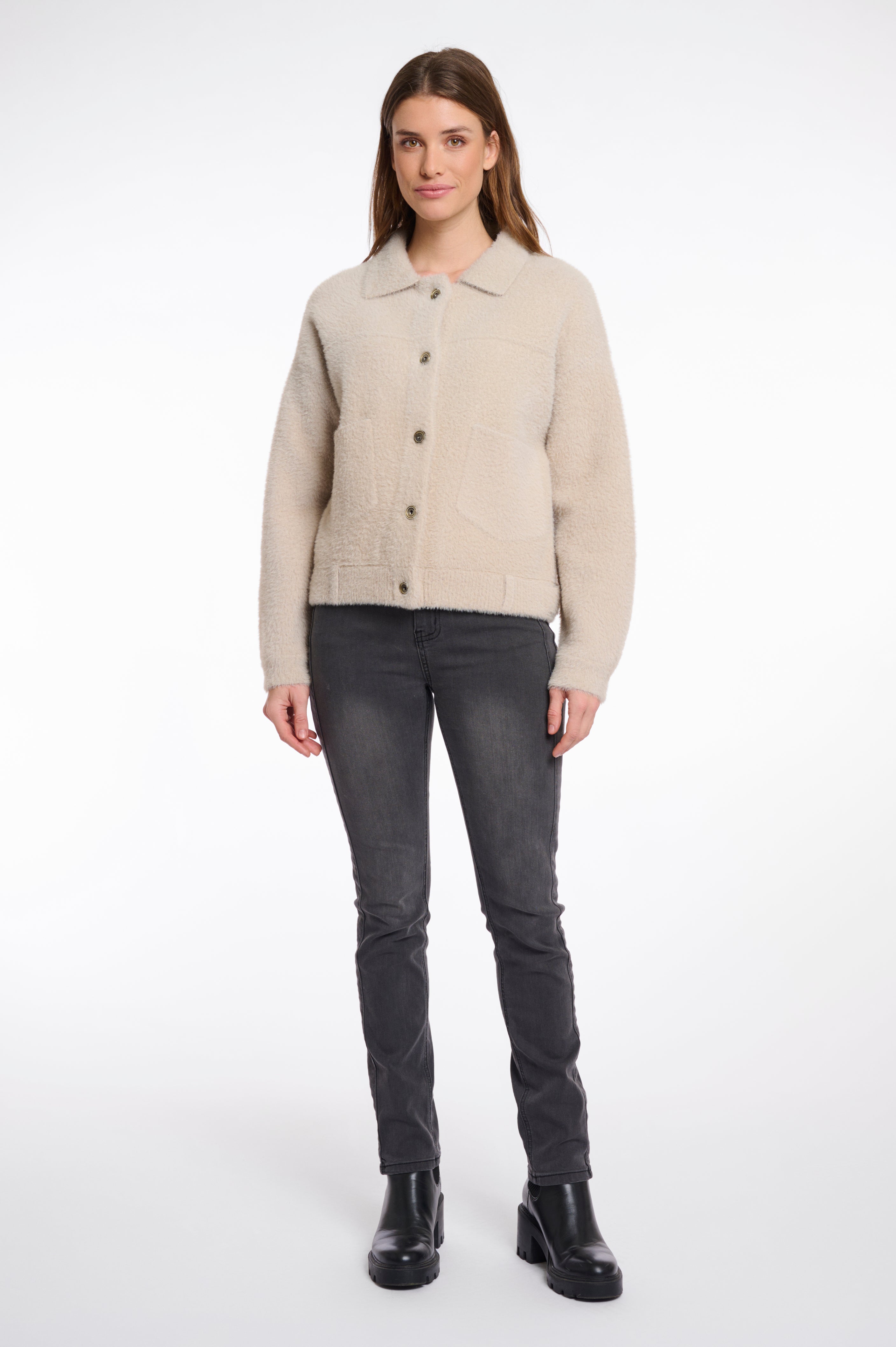 RINO & PELLE Bubbly Jakke Boxy Stone