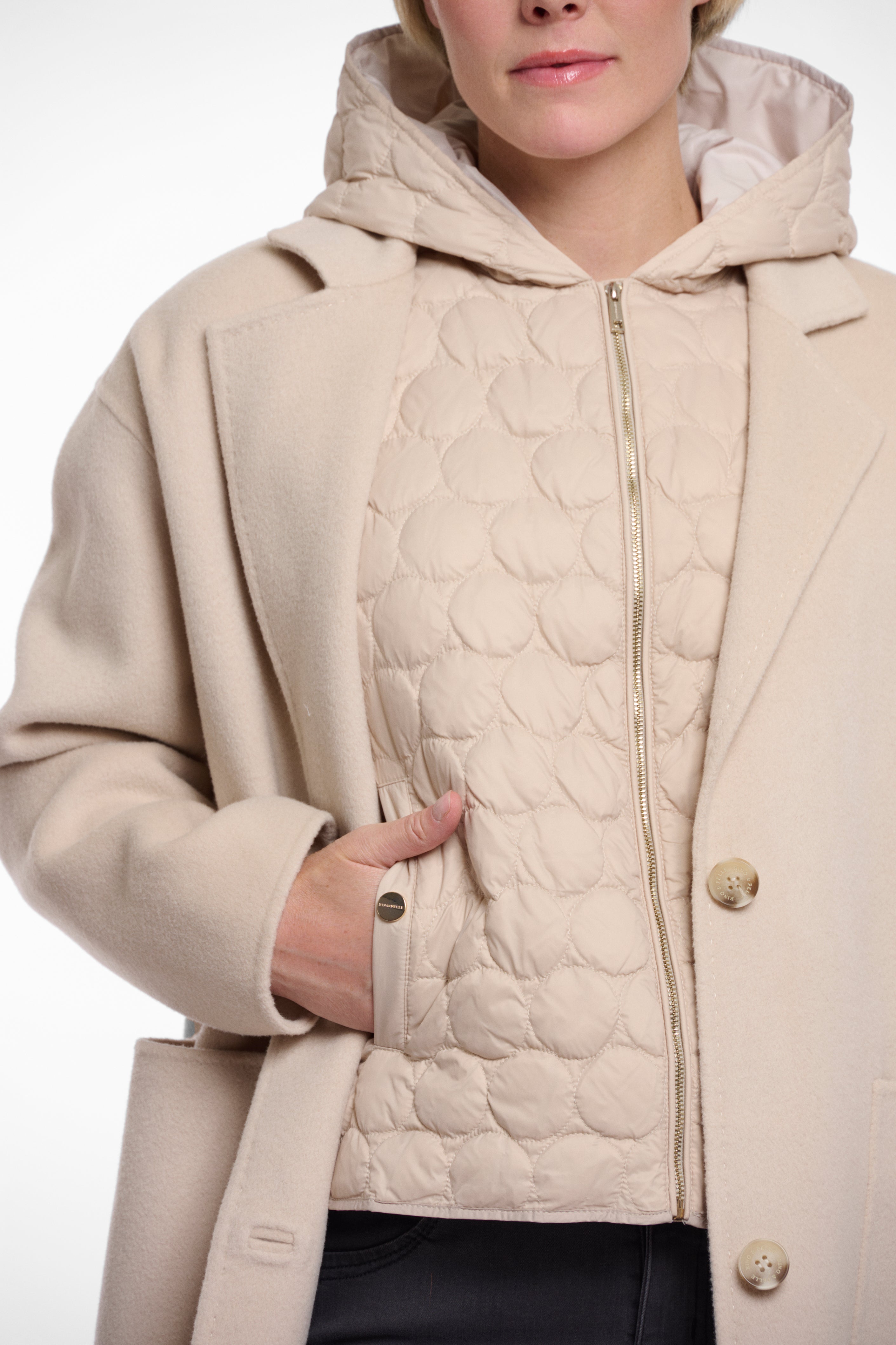 RINO & PELLE Femia Premium Jakke Quilted Light Desert Beige