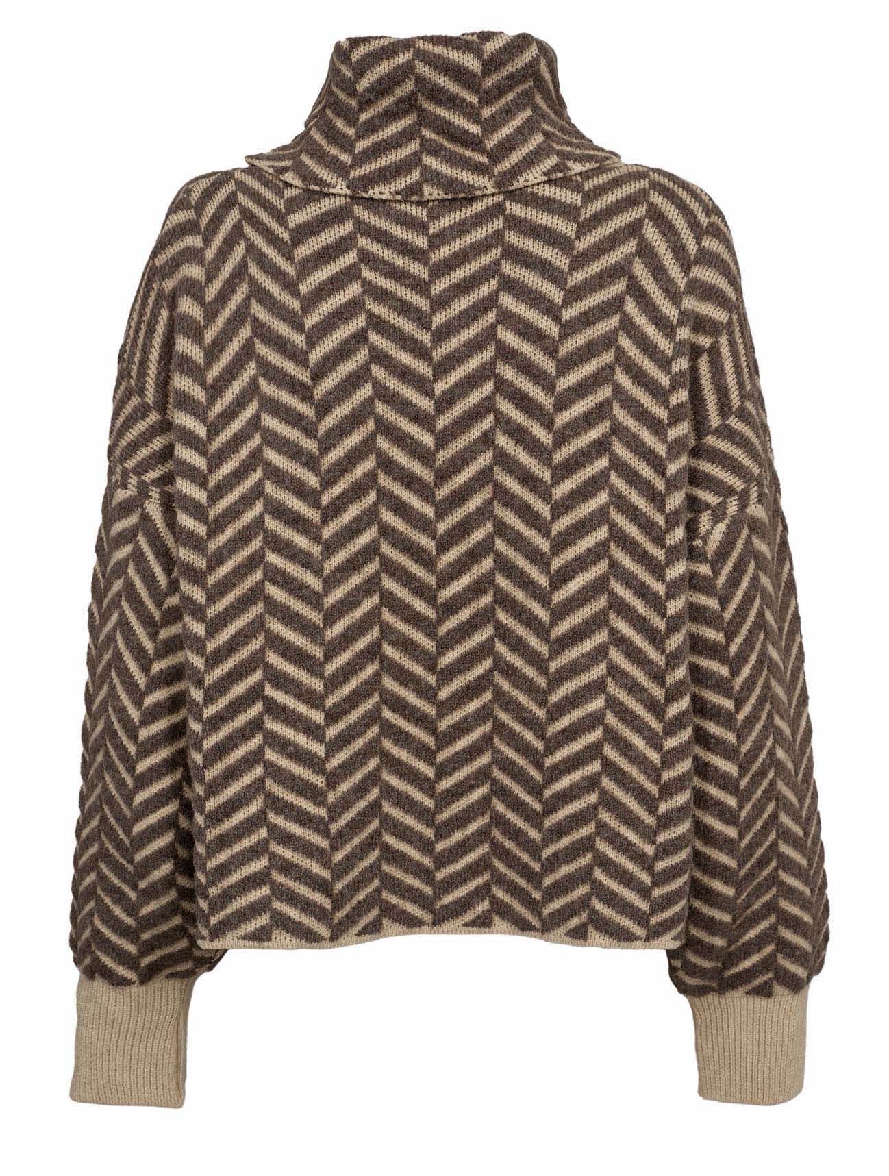 GOSSIA GinaGO Sweater Sand Brun Mix