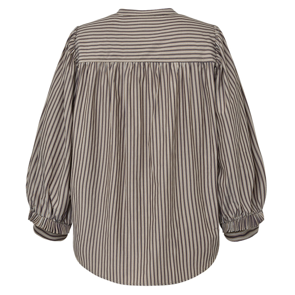 GOSSIA MeeGO Liv Bluse Stribet Brun
