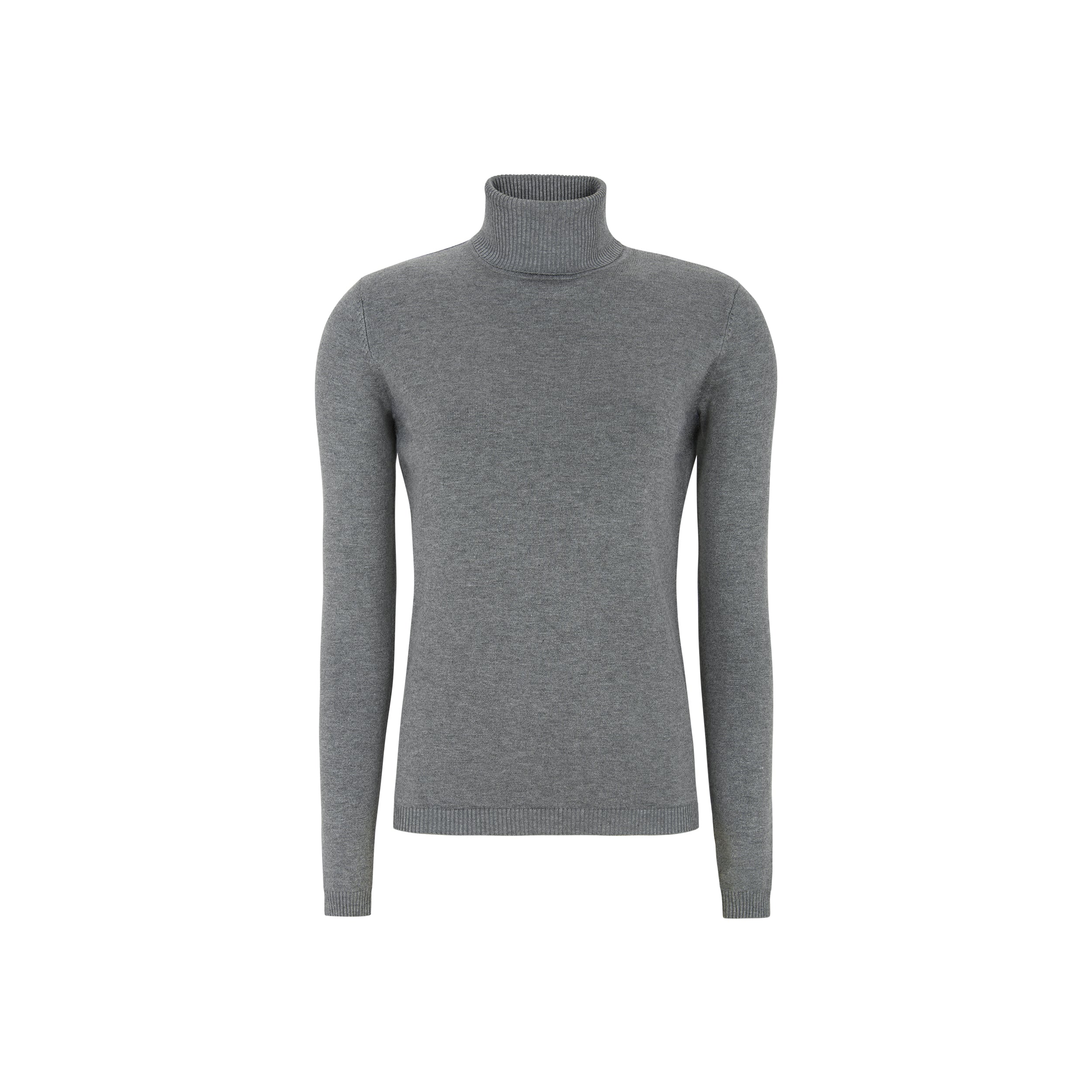 Soft Rebels Marla Rollneck Strik Medium Grå Melange