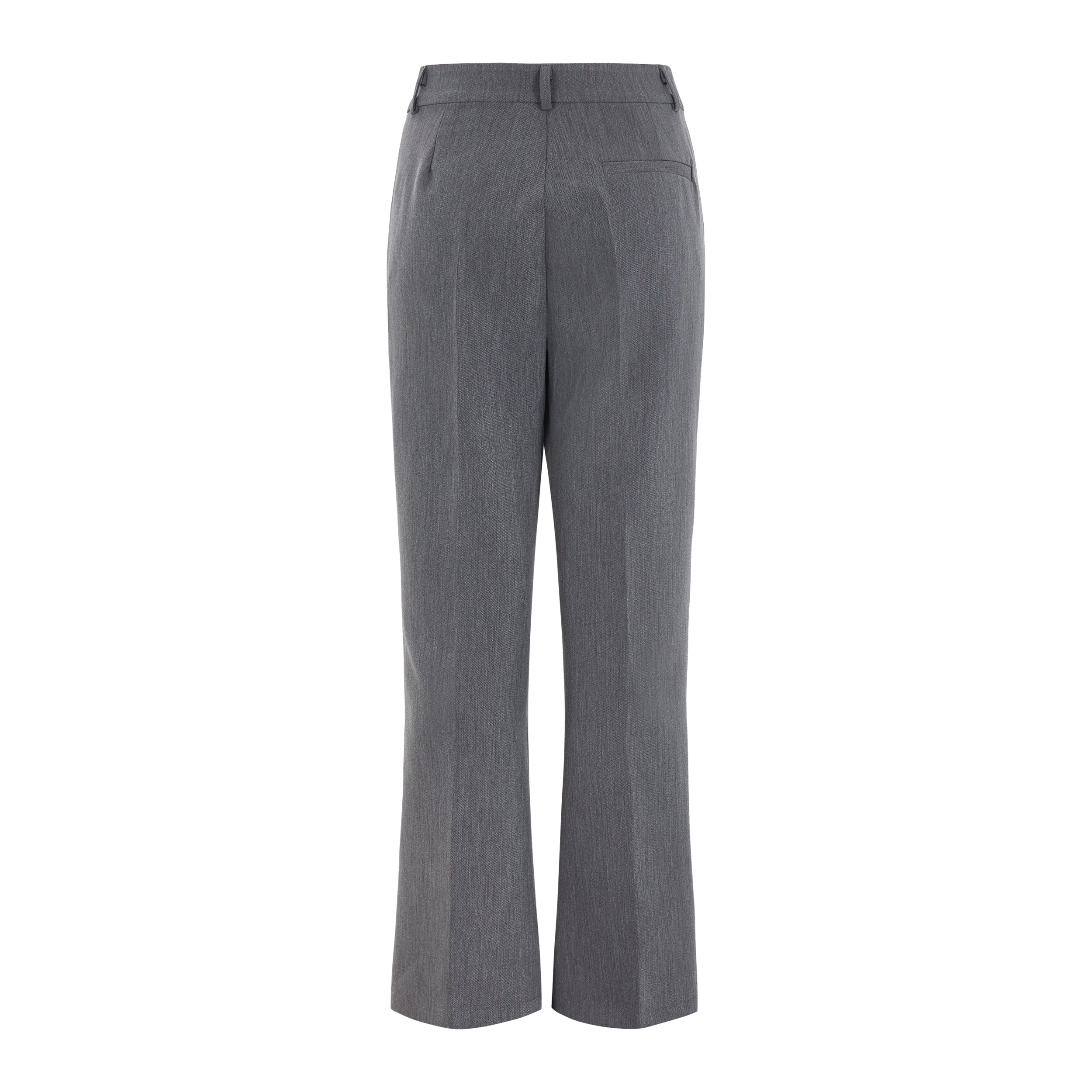 Soft Rebels Ester Bukser Flared Charcoal Melange Grå