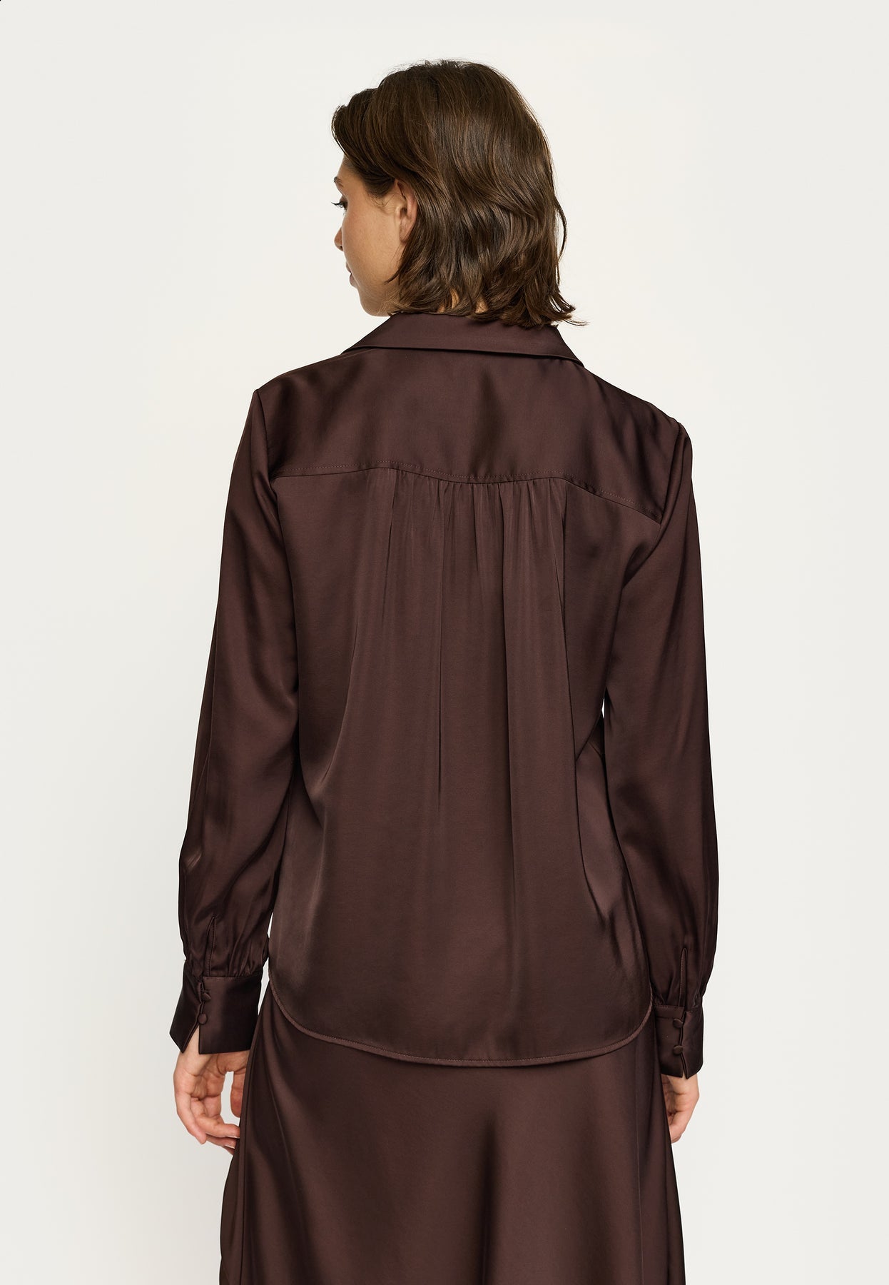 Soft Rebels Abia Bluse Langærmet Coffee Bean Brun