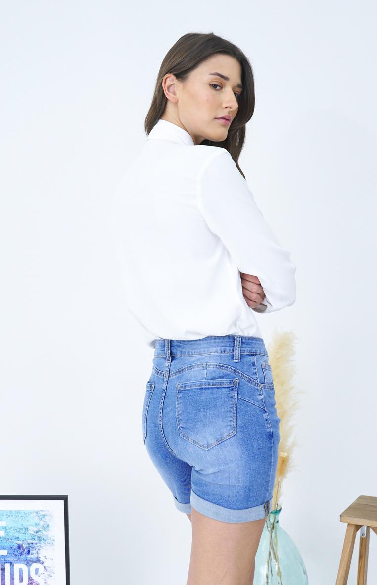 Löwenstein AZAZA Shorts Lynlås lommer Denim Blå