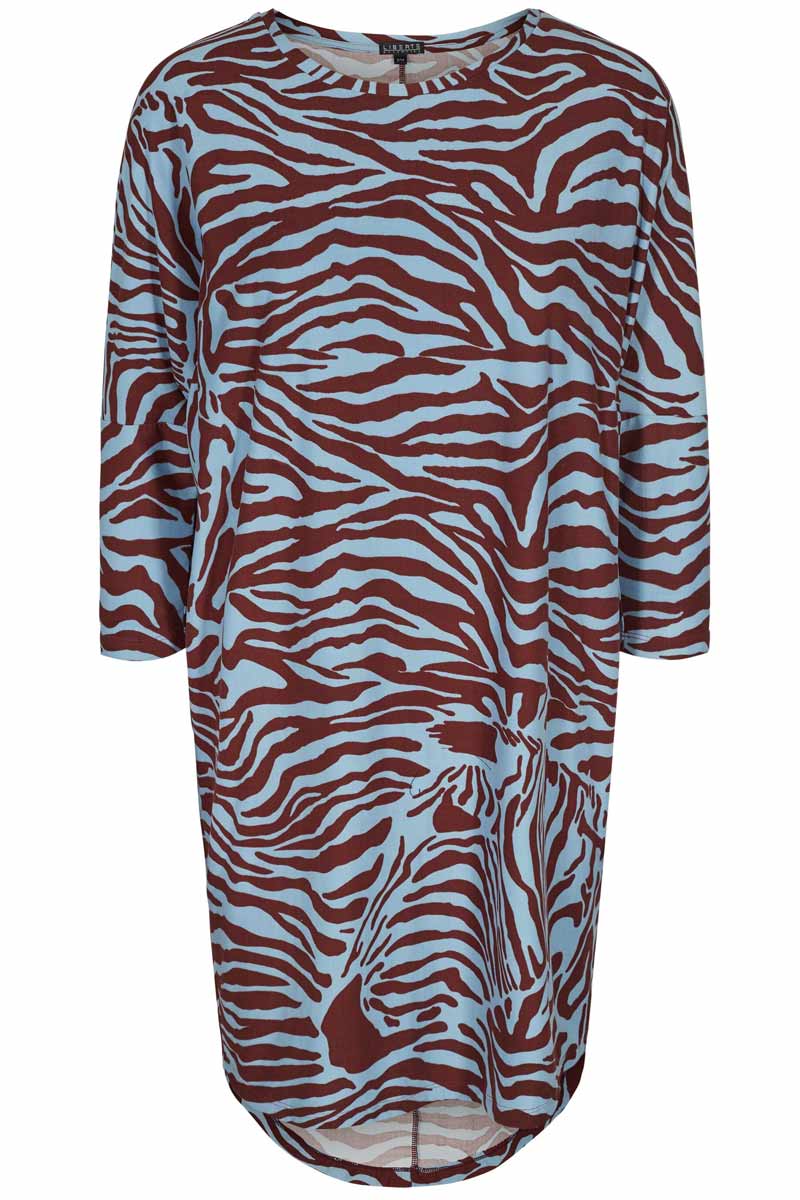 Liberte Alma Kjole Leopard Brun Blå