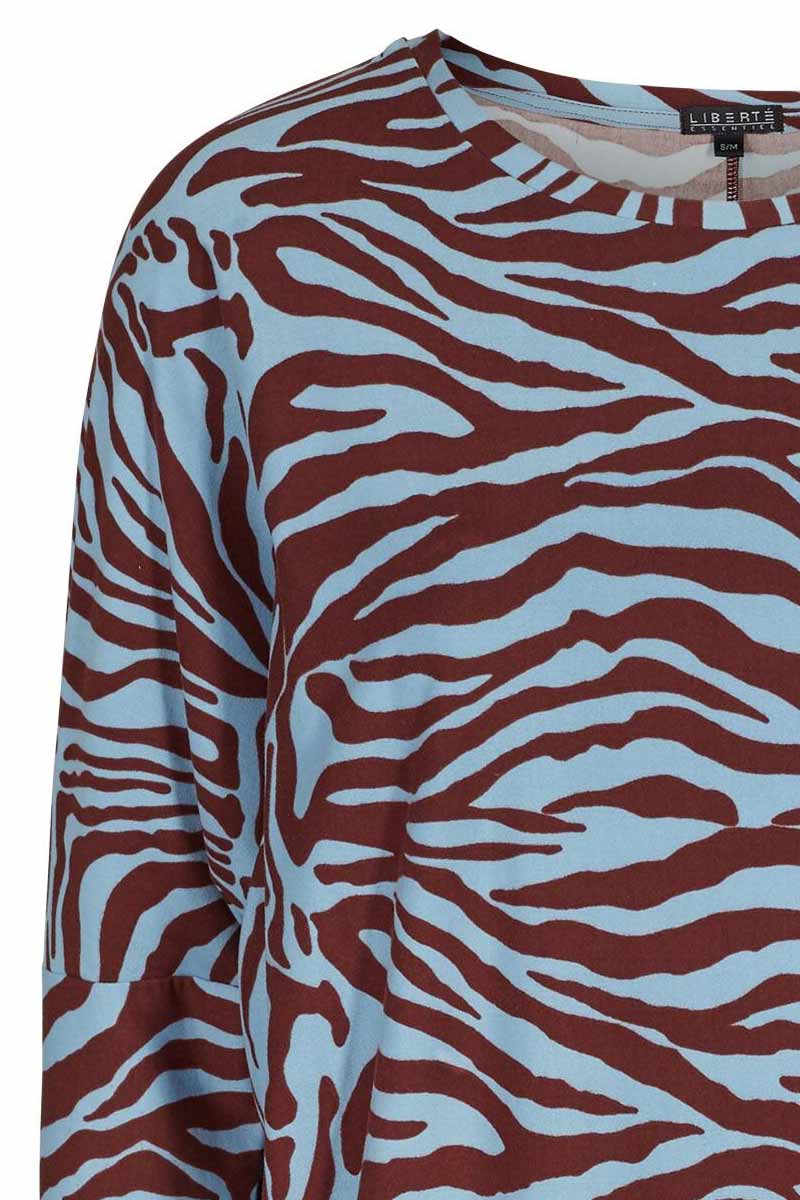 Liberte Alma Kjole Leopard Brun Blå