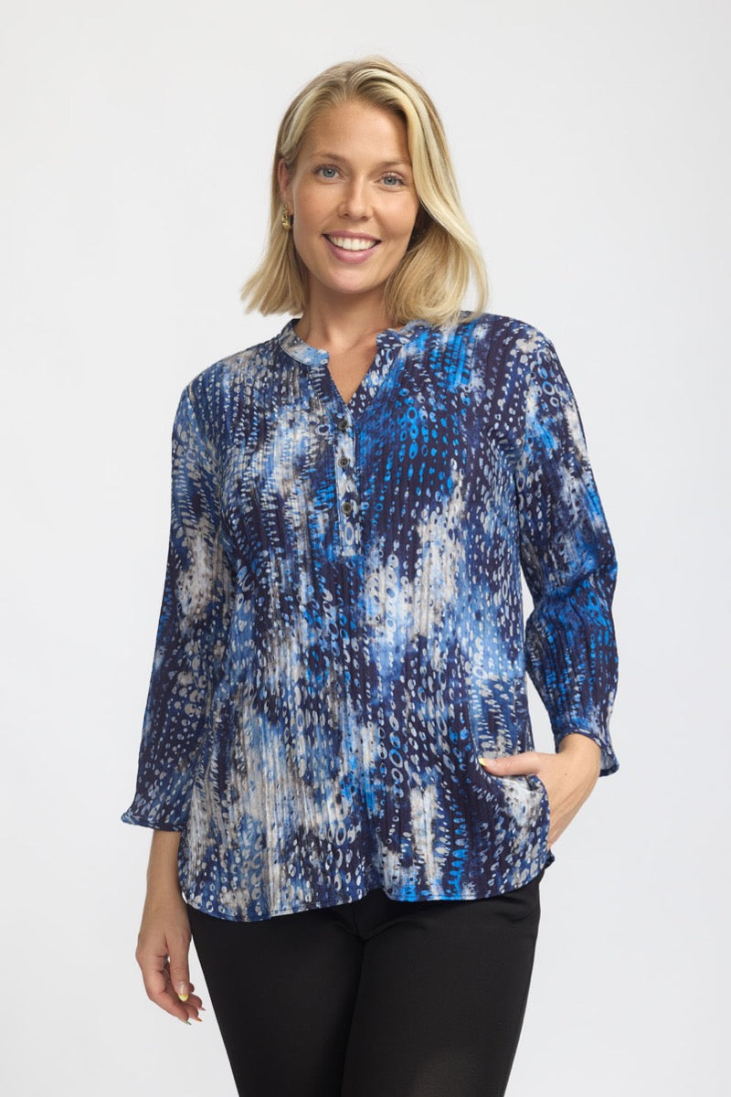 2 Biz Amoa Bluse Blå