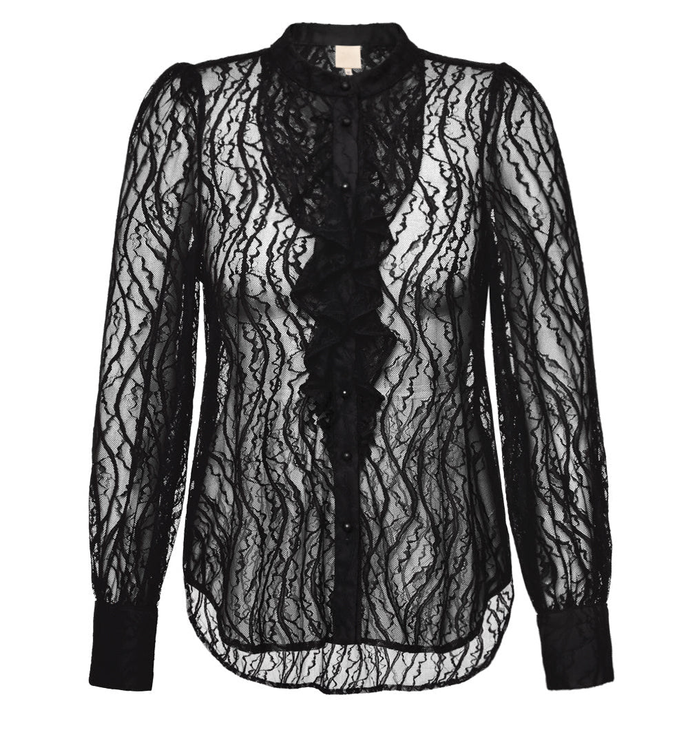 GOSSIA AngelicaGO Jo Jo Bluse Sort