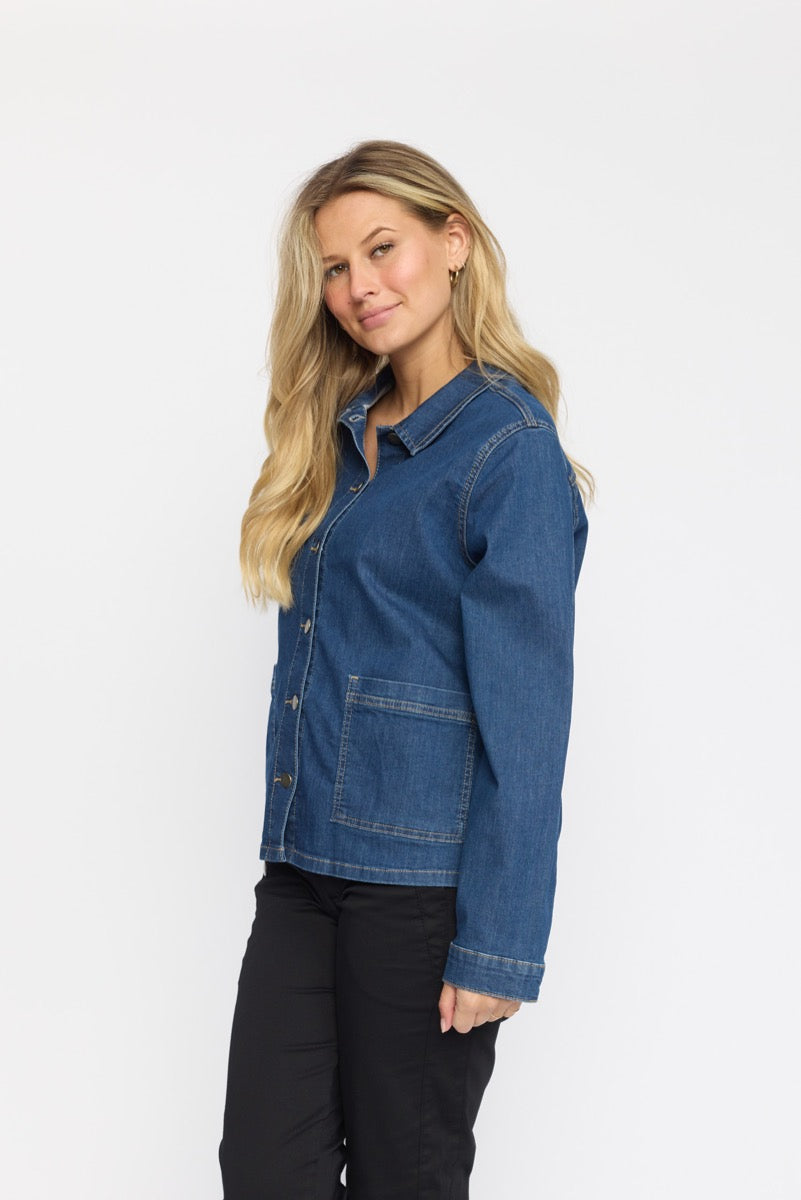 2 Biz Ayla Denim Jakke Blå
