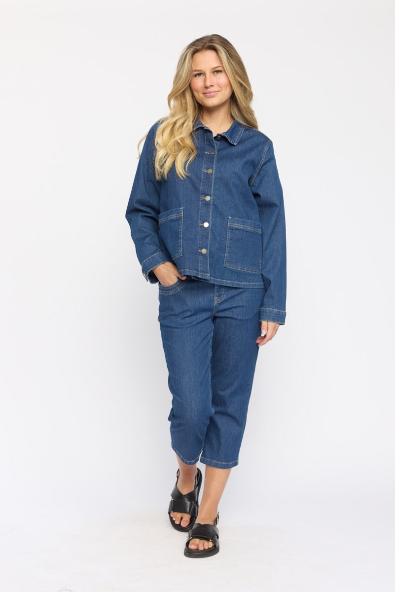 2 Biz Ayla Denim Jakke Blå