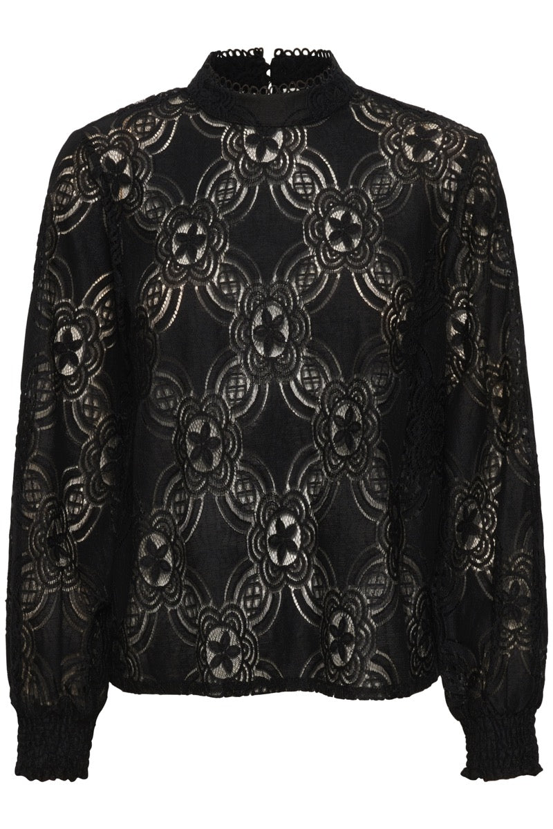 KAFFE Raula Bluse Dyb Sort