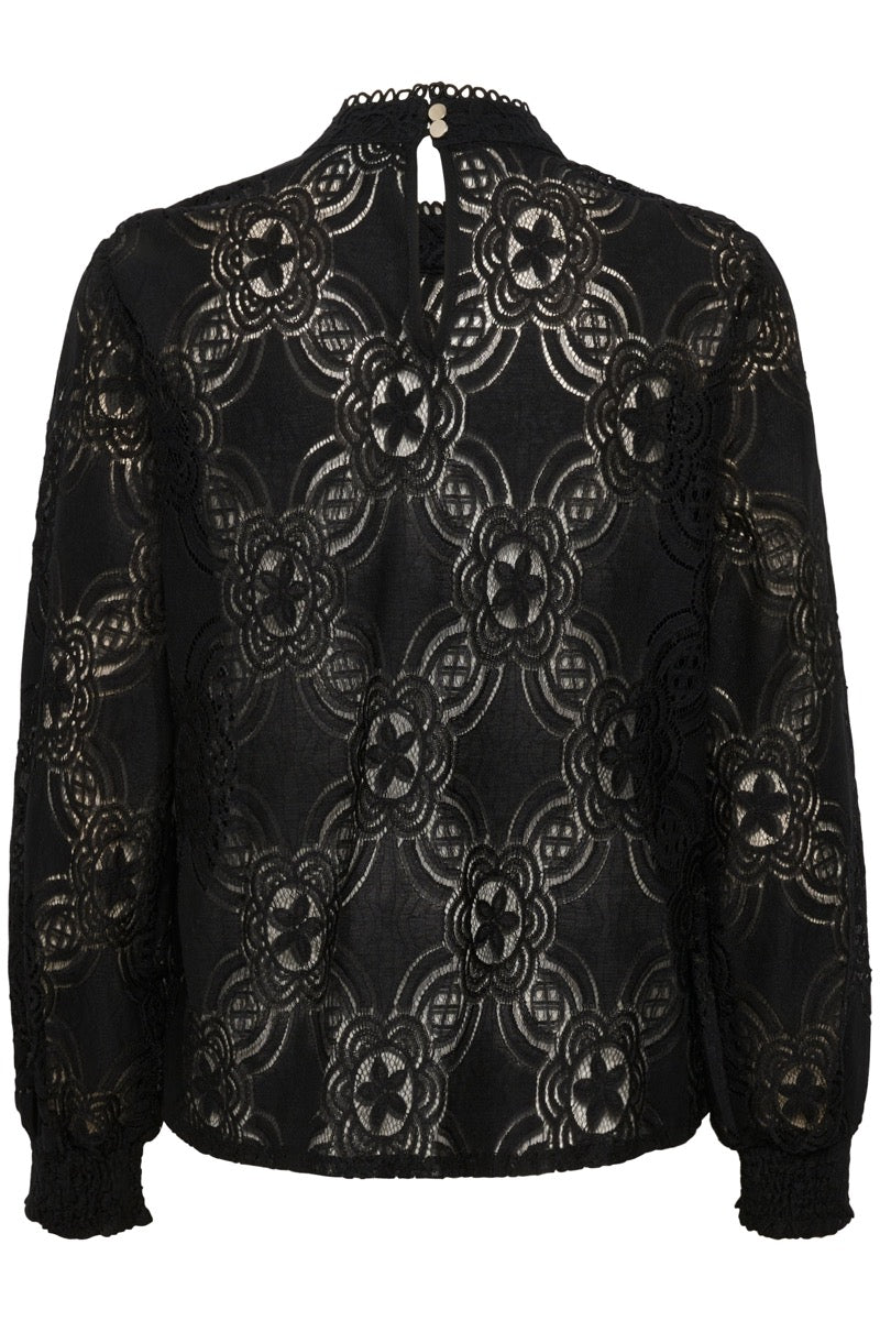 KAFFE Raula Bluse Dyb Sort