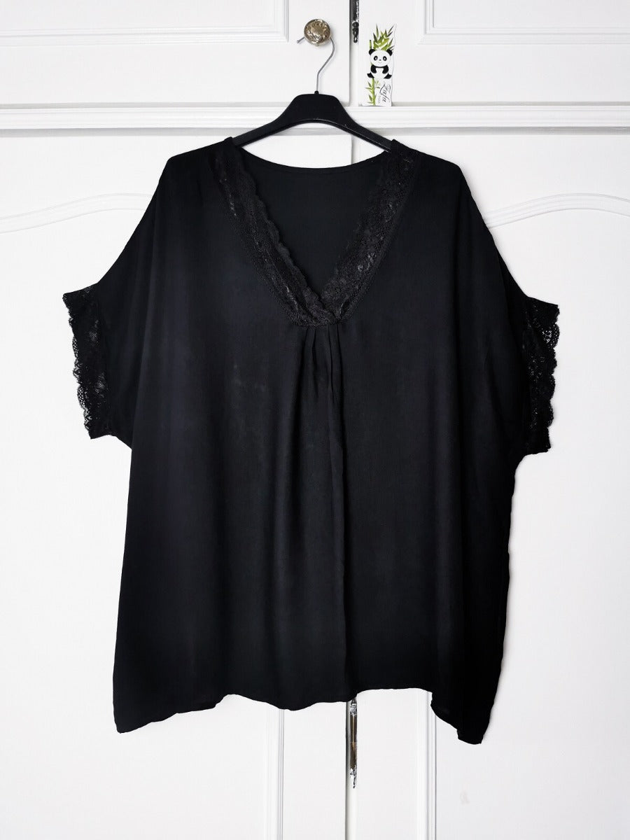 Löwenstein Vecolure V Bluse Lace Sort