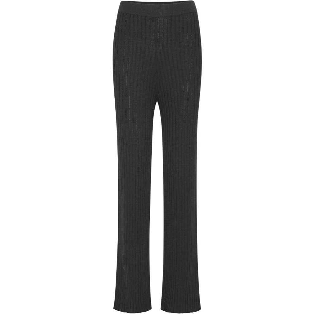 Basic Apparel Coral Wide Bukser Sort