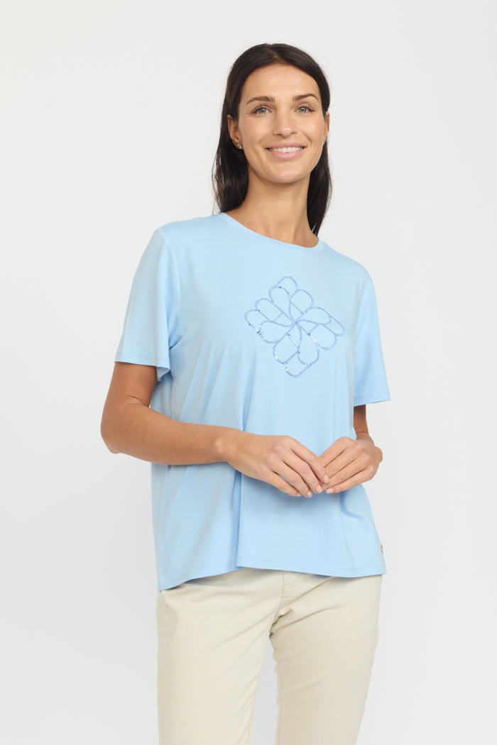 2 Biz Dari T-shirt Light Blå