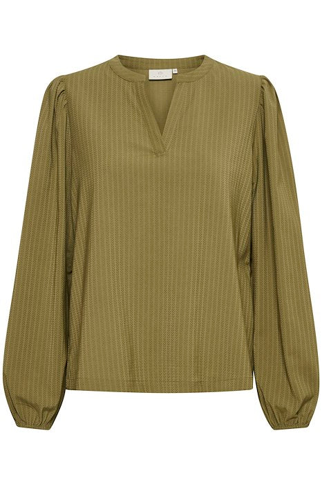 KAFFE Mattie Bluse Lizard Grøn