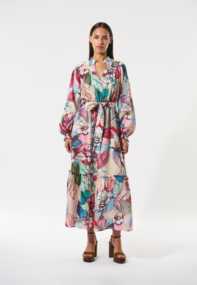 Dea Kudibal RAYANA NS Kjole w Stand Collar Bloomsbury