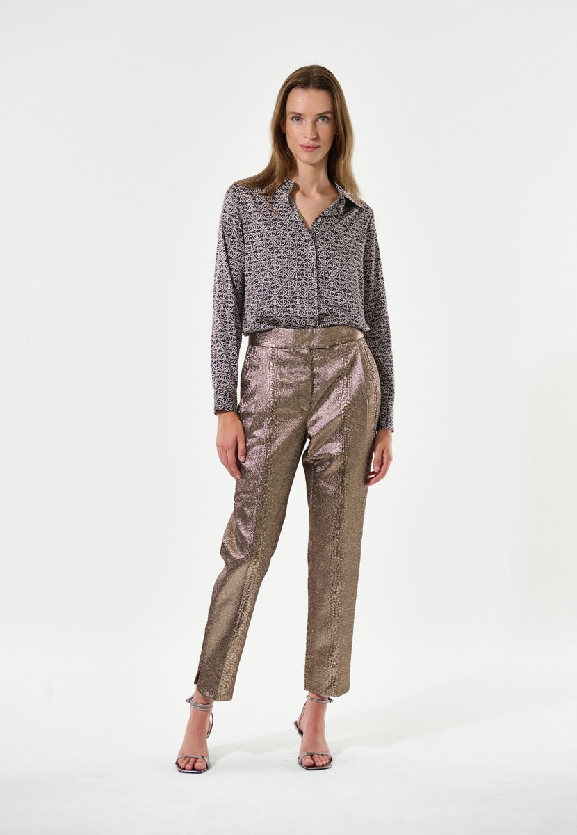 Dea Kudibal AIDA Skjorte w Big Collar Trito Midnight