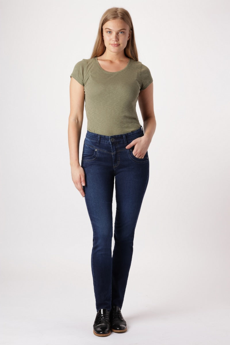 Bessie Diva Jeans Denim Blå L32
