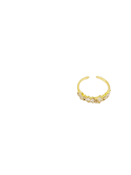 Lowenstein Beli Fingerring Square Sten Guld