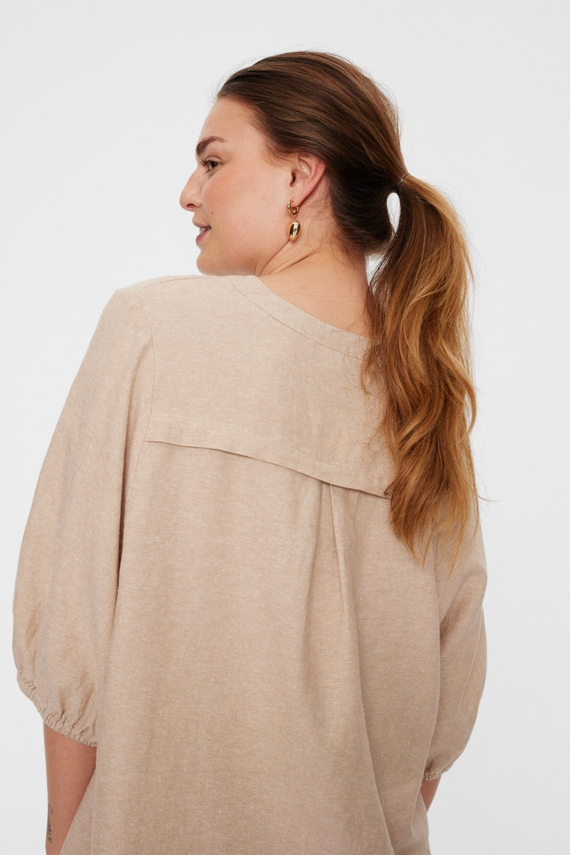 Freequent Lava Bluse Sand Melange