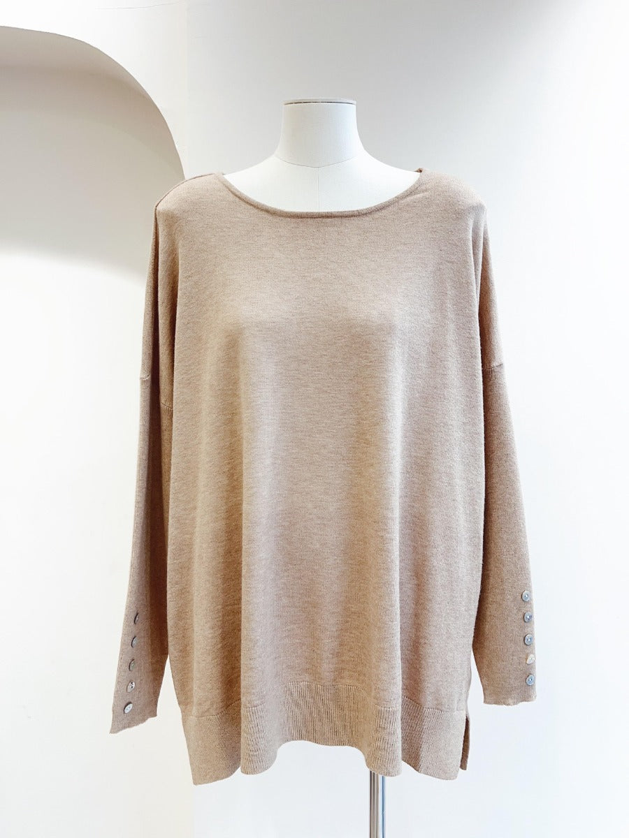 Löwenstein SARAH Strik Bluse Beige