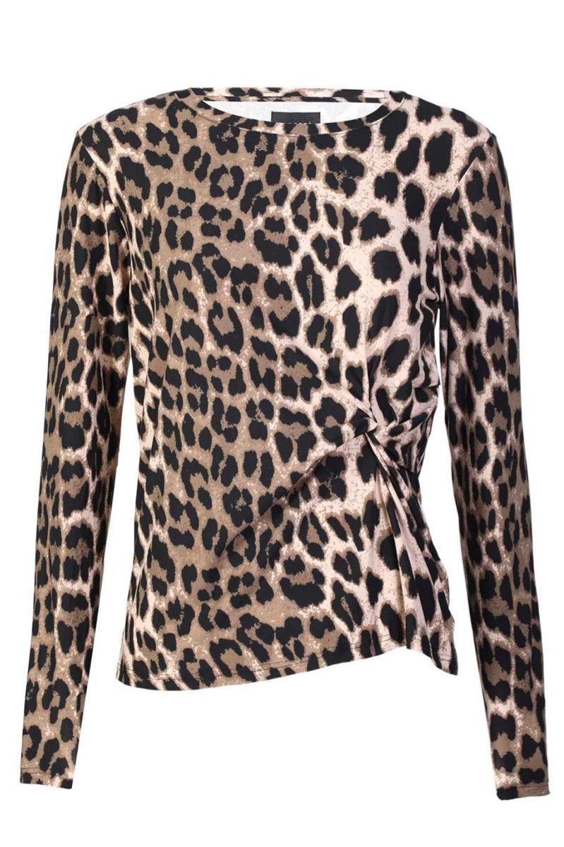 Liberte Alma T-shirt Langærmet Big Lux Leo Fossil