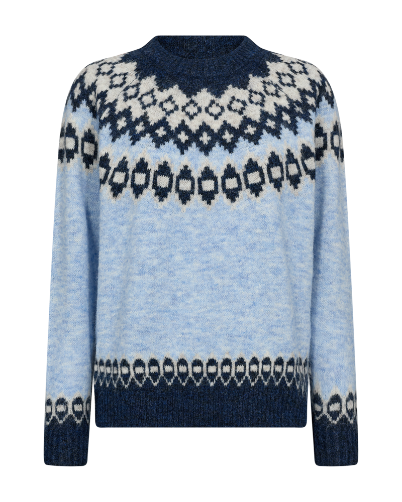 Freequent Novala Pullover Wedgewood Salute Blå